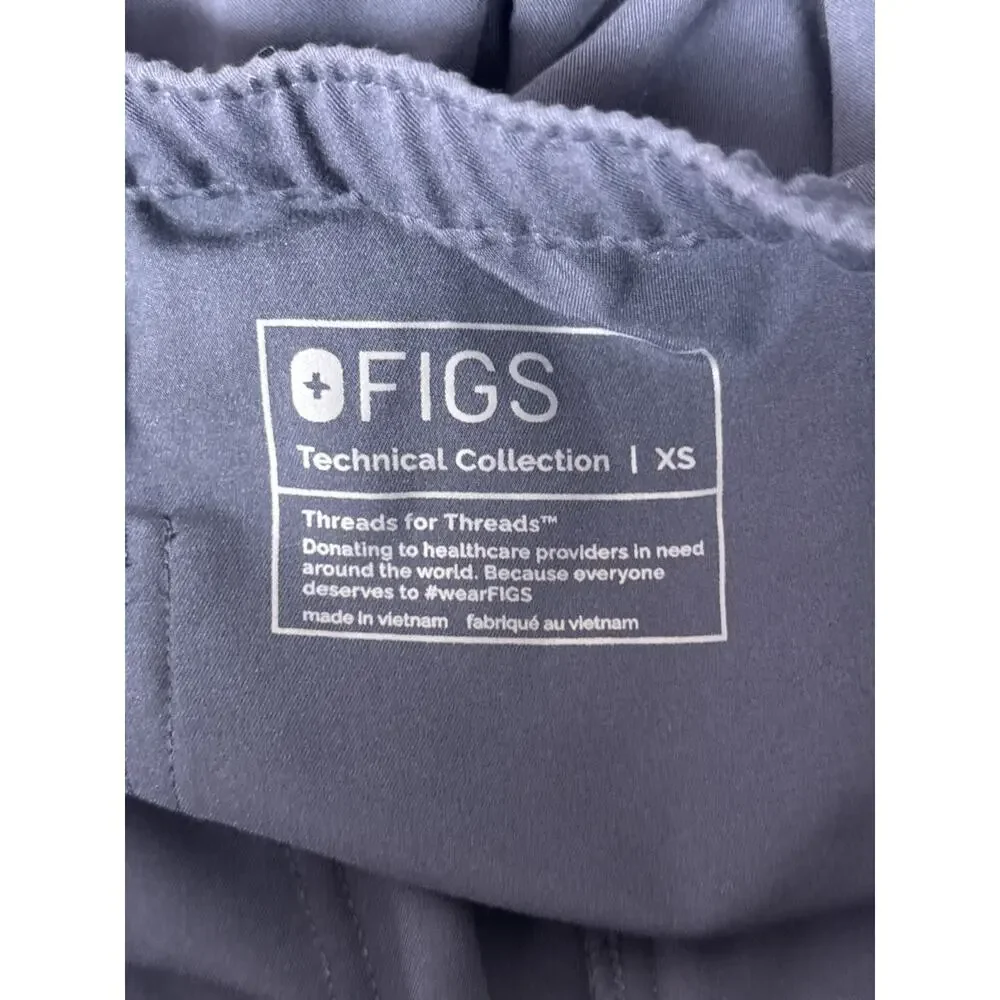 New Figs XS Pants Mens Ciaro Cargo Scrubs In Navy Blue